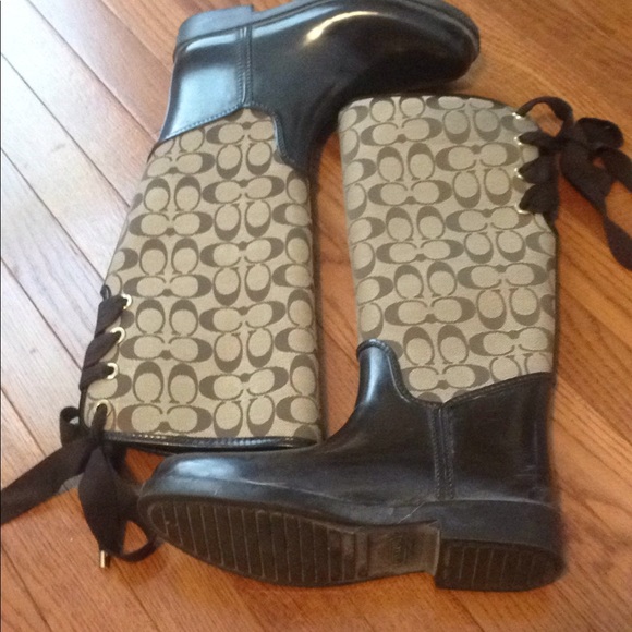 Coach Shoes - Coach rain boots size 9